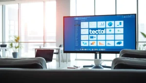 Showcasing the 1cplatform interface in a bright, professional workspace.