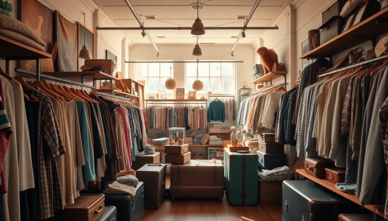 Browse through unique finds at this thrift store Copenhagen with eclectic vintage displays.