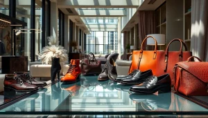 레플리카 아이템을 세련된 곳에서 멋지게 전시한 장면