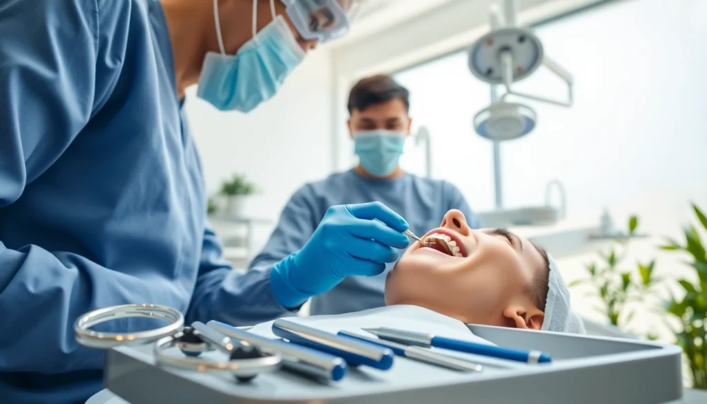 Surgical orthodontics Hawthorn procedure illustrating a professional orthodontist at work in a clinical setting.