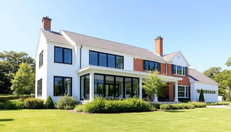Milton Colonial Addition Renovation showcasing modern design details in a charming outdoor setting.