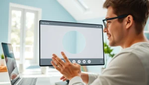 Crop image in circle using an easy online tool with vibrant interface.