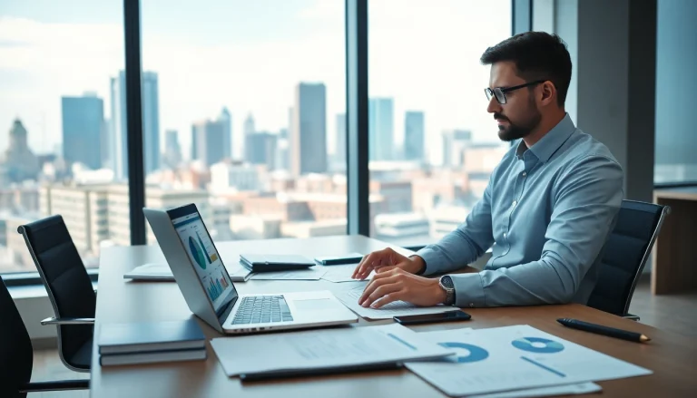 Engaging professional scene showcasing competitive intelligence faqs analysis in a modern office.