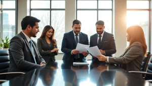 Virginia Immigration Lawyers consulting with clients in a welcoming office environment.